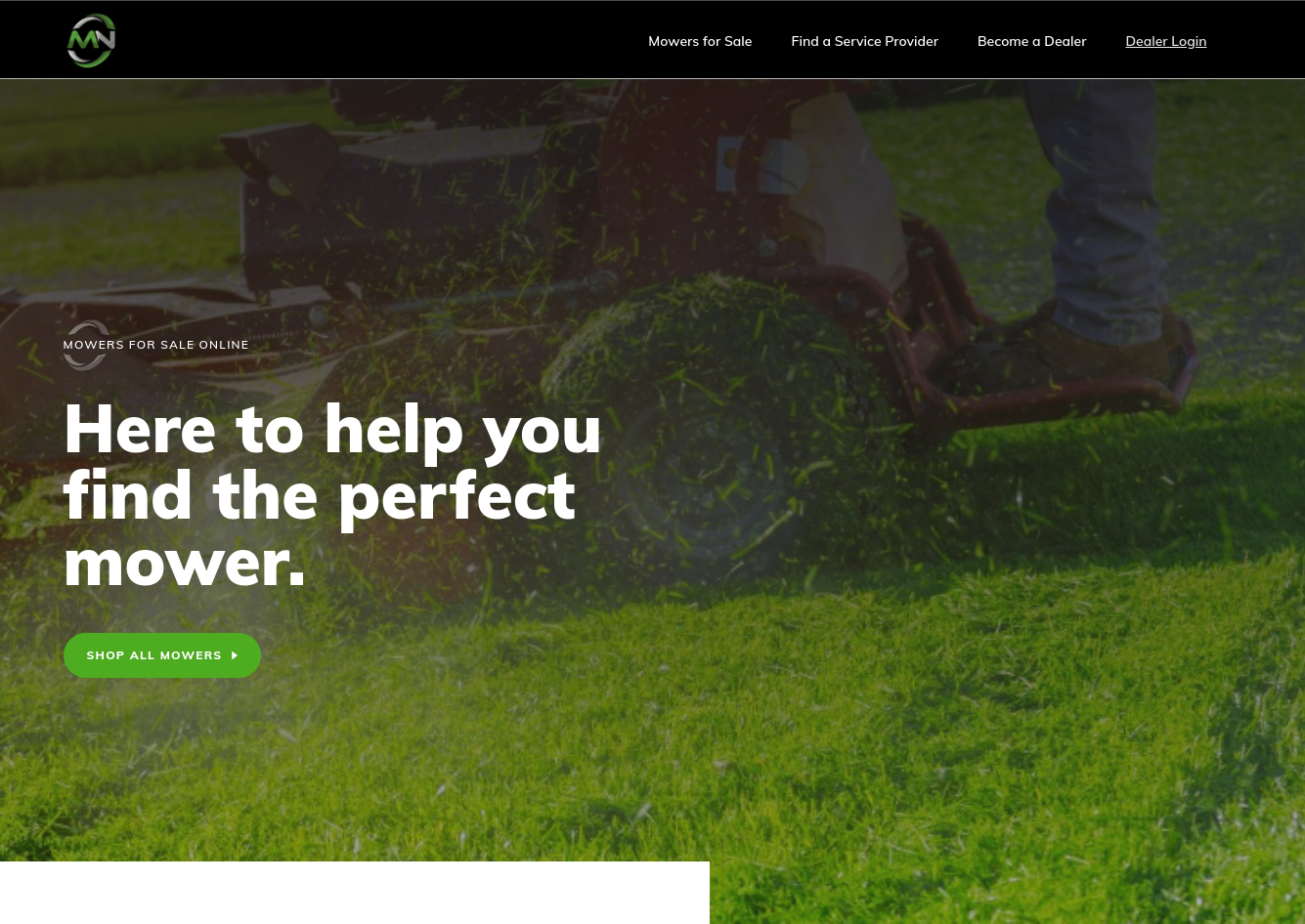 Homepage of Mowers Now